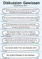 Vorschau - Arbeitsblätter - Diskussionsanlässe / Zitate - Gewissen - Seite 1