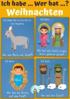 Vorschau - Spiele - Ich habe ... Wer hat ...? Weihnachten (Lesespiel für Gruppen) - Deckblatt