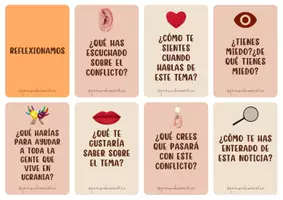 Vista previa - Tarjetas / Manipulativos - REFLEXIONAMOS - TARJETAS. UCRANIA - página 1