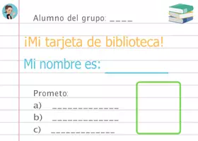 Vista previa - Hojas de trabajo - Tarjeta de biblioteca - página 2