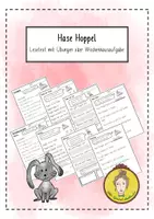 Vorschau - Arbeitsblätter - Lesetext mit Übung oder Wochenhausaufgabe zum Thema Ostern - Deckblatt