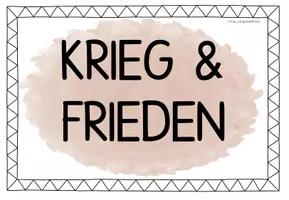 Vorschau - Arbeitsblätter - FREEBIE: KRIEG & FRIEDEN (Arbeitsblatt und Gesprächsimpulse) - Seite 3