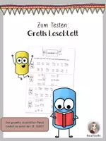 Vorschau - Arbeitsblätter - Gratis Leseblatt zum Testen - Deckblatt
