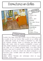 Vista previa - Manualidades / Dibujos para colorear - Van Gogh póster colaborativo del cuadro "Dormitorio en Arlés". - página 3