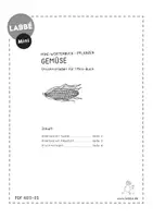 Vorschau - Mal- und Bastelvorlagen - Mini-Buch - Pflanzen -Gemüse - Seite 1