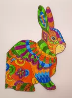 Vorschau - Mal- und Bastelvorlagen - Basteln für Ostern: Klappkarte "Hase" (Osterkarte) - Seite 2