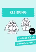 Vorschau - Mal- und Bastelvorlagen - Mini-Buch - Sachthemen - Kleidung - Deckblatt