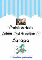 Vorschau - Arbeitsblätter - Projektarbeit Europa - Deckblatt