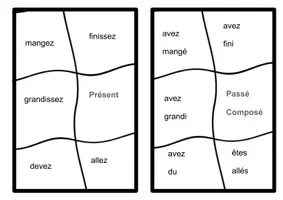 Aperçu - Jeux - Puzzle conjugaison - Page 1