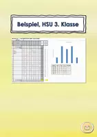 Vorschau - Klassenarbeiten - Materialpaket: Vorlagen Excel Datei, Jahresplan und Probenauswertung - Seite 3