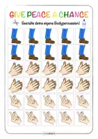 Vorschau - Arbeitsblätter - Musik 🕊 Give Peace A Chance für Bodypercussion und Boomwhackers - Seite 2