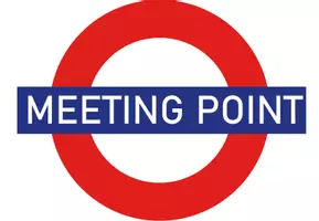 Vorschau - selbst erstellte Cliparts/Grafiken - Meeting Point Schild - Deckblatt