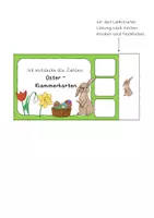 Vorschau - Spiele - Klammerkarten Ostern ZR 20 Vorschule/Klasse 1 - Seite 1