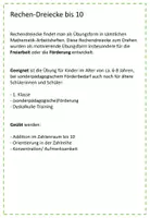 Vorschau - Fördermaterial/Inklusion - Rechendreiecke im ZR10 - Seite 1