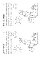 Vorschau - Arbeitsblätter - Leseaufgaben Ostern, Lesen, Lesetext, Frühling, Klasse 1, Klasse 2, Lerntheke - Seite 1
