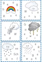 Vorschau - Stationenlernen - Purzelwörter-Karten Wetter - Seite 3