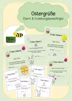 Vorschau - Anderer Materialtyp - Ostergruß Eltern & Erziehungsberechtigte - Deckblatt