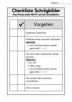 Vorschau - Arbeitsblätter - Schrägbilder zeichnen (Prismen) | Anleitung | Differenzierung - Seite 1