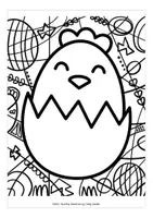 Aperçu - Matériel pour travaux manuels / dessin - Pop Art PÂQUES images à colorier - Page 3