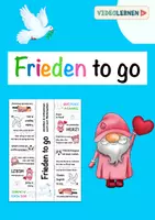 Vorschau - Mal- und Bastelvorlagen - Frieden to go 🕊 abreißen mitnehmen verschenken - Deckblatt