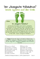 Vorschau - Stundenentwürfe - Der ökologische Fußabdruck (Klimamaterial) - Seite 1