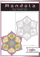 Vorschau - Mal- und Bastelvorlagen - Mandala: Aprilwetter - Sonne, Regen, Wind - Deckblatt