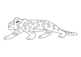 Aperçu - Matériel pour travaux manuels / dessin - Coloriage Panthère - Page de couverture