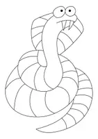 Aperçu - Matériel pour travaux manuels / dessin - Coloriage Serpent - Page de couverture