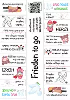 Vorschau - Mal- und Bastelvorlagen - Frieden to go 🕊 abreißen mitnehmen verschenken - Seite 1