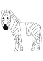 Aperçu - Matériel pour travaux manuels / dessin - Coloriages Zèbre - Page de couverture