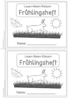 Vorschau - Arbeitsblätter - Lesen-Malen-Rätseln Frühlingsheft (1-2 Klasse) - Seite 2