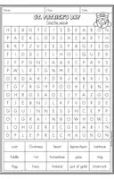 Vorschau - Arbeitsblätter - St Patrick's Day - Word Search (Ireland) - Seite 1