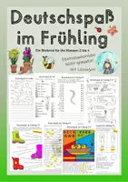 Vorschau - Arbeitsblätter - Deutschspaß im Frühling (Klassen 2 bis 4) - Deckblatt