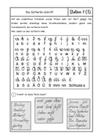 Vorschau - Arbeitsblätter - Schule früher- Station 7: Die Sütterlin-Schrift - Seite 2