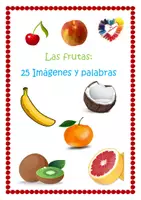 Vorschau - Fördermaterial/Inklusion - Las frutas: 25 Imágenes y palabras - Deckblatt