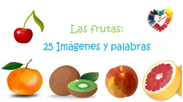 Vorschau - Fördermaterial/Inklusion - Las frutas: 25 Imágenes y palabras - Seite 1
