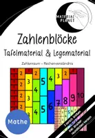 Vorschau - Fördermaterial/Inklusion - FREEBIE - Zahlenblöcke - Tafelmaterial & Legematerial - Deckblatt