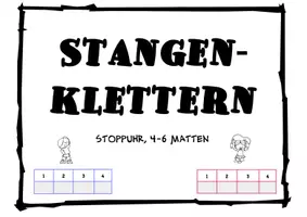 Vorschau - Stationenlernen - Stationskarten Grundübungen Sportunterricht ab Klasse 3 - Deckblatt
