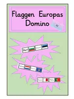 Vorschau - Spiele - Domino zum Thema Flaggen Europas - Deckblatt