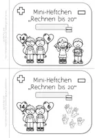 Vorschau - Arbeitsblätter - Mini-Heft Zahlenraum 20 | Addition Subtraktion Klasse 1 - Seite 3