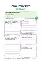 Vorschau - Arbeitsblätter - Selbstreflexion zum Ende eines Praktikums (Berufswahl & BOGY) - Seite 1