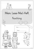 Vorschau - Arbeitsblätter - Lese-Heft/Lese-Mal-Blätter Fasching/Karneval (differenziert) - Seite 2