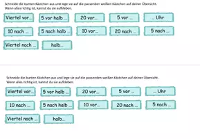 Vorschau - Arbeitsblätter - Übersicht "Die Uhr lesen" mit Arbeitsblatt - DaZ - Seite 3