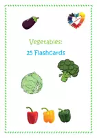 Vorschau - Fördermaterial/Inklusion - Vegetables: 25 Flashcards - Deckblatt