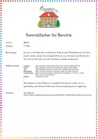 Vorschau - Merkblätter - Bericht: Kontrollfächer (Schreib-Checkliste) - Deutsch - Kl. 3/4 - Seite 1