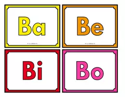 Vista previa - Manualidades / Dibujos para colorear - SILABARIO FLASH CARDS MAYUSCULA PRIMERA BASICAS - página 3