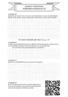 Vorschau - Arbeitsblätter - Lineare Funktionen - Nullstellen (Einführung) - Deckblatt