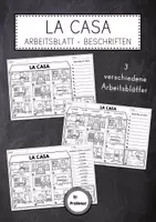 Vorschau - Arbeitsblätter - La casa - AB Haus beschriften - Deckblatt