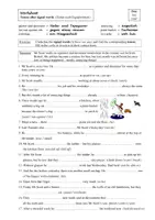 Vorschau - Arbeitsblätter - Tenses after signal words (1 Arbeitsblatt mit Lösungen) - Seite 1