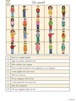 Vorschau - Arbeitsblätter - Puzzle di lettura - Chi sono? - I bambini - Seite 2